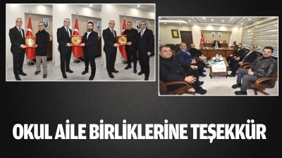 Okul aile birliklerine teşekk&uuml;r