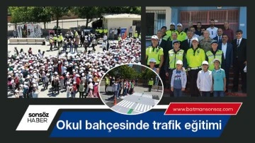 Okul bah&ccedil;esinde trafik eğitimi