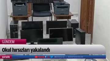 Okul hırsızları yakalandı