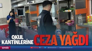 Okul kantinlerine ceza yağdı