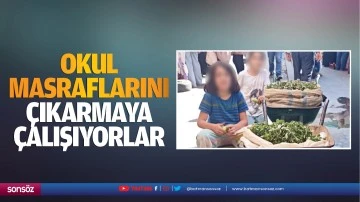 Okul masraflarını &ccedil;ıkarmaya &ccedil;alışıyorlar