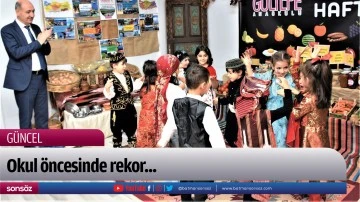 Okul &ouml;ncesinde rekor...