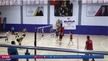 Okul Sporları Voleybol Gen&ccedil;ler Yarı Final m&uuml;sabakaları tamamlandı