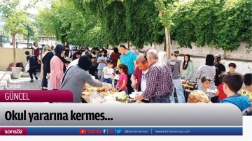 Okul yararına kermes...