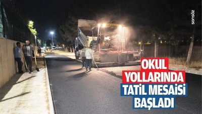 Okul yollarında tatil mesaisi başladı