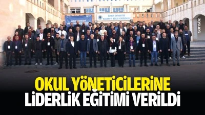 Okul y&ouml;neticilerine liderlik eğitimi verildi