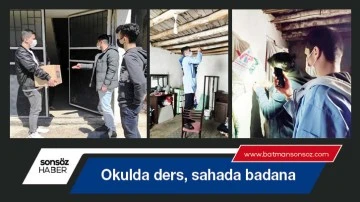 Okulda ders, sahada badana