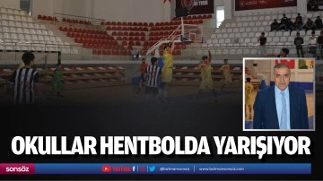 Okullar hentbolda yarışıyor
