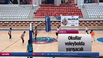 Okullar voleybolda yarışacak