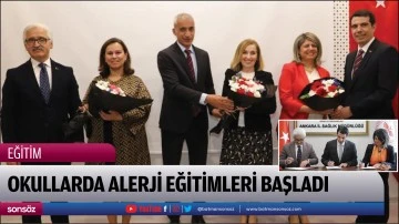 Okullarda alerji eğitimleri başladı