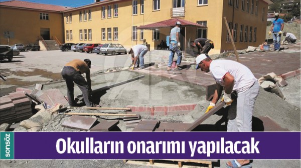 OKULLARIN ONARIMI YAPILACAK