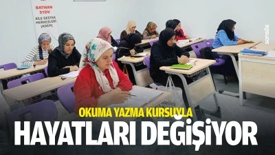 Okuma yazma kursuyla hayatları değişiyor