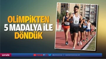 Olimpikten 5 madalya ile d&ouml;nd&uuml;k