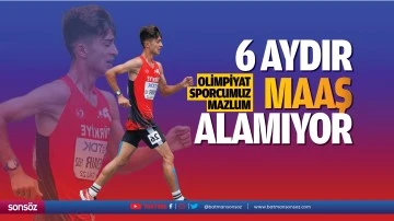 Olimpiyat sporcumuz Mazlum, 6 aydır maaş alamıyor