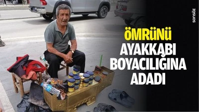 &Ouml;mr&uuml;n&uuml; ayakkabı boyacılığına adadı