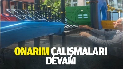 Onarım &ccedil;alışmaları devam&hellip;