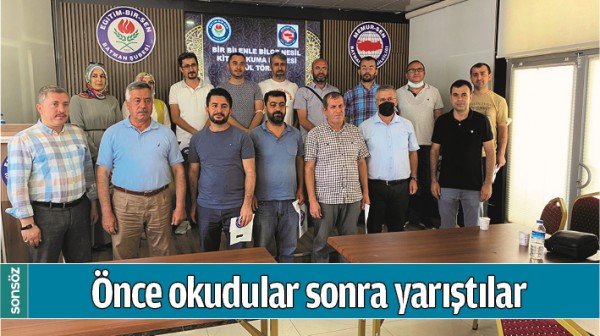 &Ouml;NCE OKUDULAR SONRA YARIŞTILAR