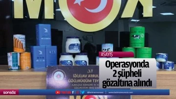Operasyonda 2 ş&uuml;pheli g&ouml;zaltına alındı