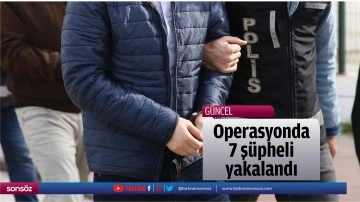 Operasyonda 7 ş&uuml;pheli yakalandı