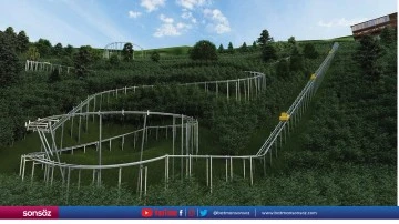 Ordu'da dağ kızağı parkı a&ccedil;ıldı