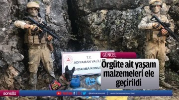 &Ouml;rg&uuml;te ait yaşam malzemeleri ele ge&ccedil;irildi