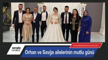Orhan ve Savğa ailelerinin mutlu g&uuml;n&uuml;