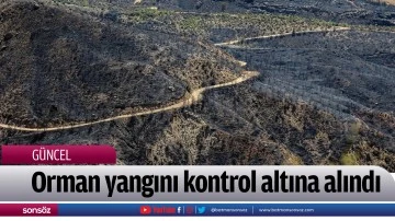Orman yangını kontrol altına alındı
