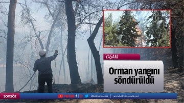 Orman yangını s&ouml;nd&uuml;r&uuml;ld&uuml;