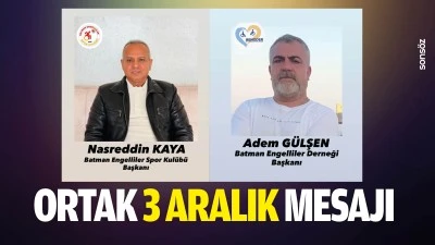 Ortak 3 Aralık mesajı