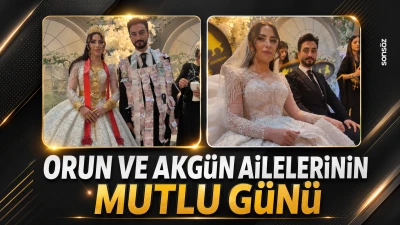 Orun ve Akg&uuml;n ailelerinin mutlu g&uuml;n&uuml;