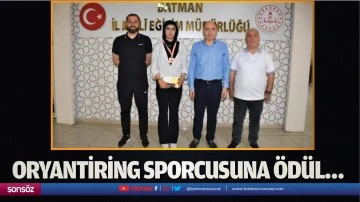 Oryantiring sporcusuna &ouml;d&uuml;l&hellip;