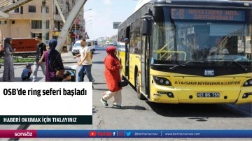 OSB&rsquo;de ring seferi başladı