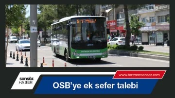 OSB&rsquo;ye ek sefer talebi
