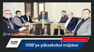 OSB&rsquo;ye y&uuml;ksekokul m&uuml;jdesi