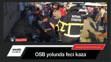 Osb yolunda feci kaza: 14 yaralı