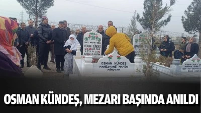 Osman K&uuml;ndeş, mezarı başında anıldı