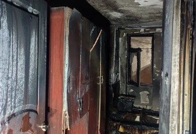 Otelde &ccedil;ıkan yangında 10 kişi dumandan etkilendi