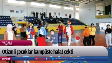 Otizmli &ccedil;ocuklar kamp&uuml;ste halat &ccedil;ekti