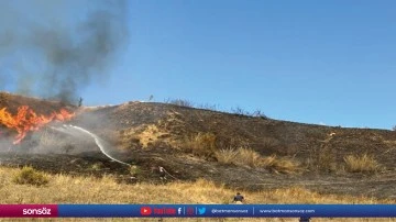 Otluk alanda &ccedil;ıkan yangın s&ouml;nd&uuml;r&uuml;ld&uuml;