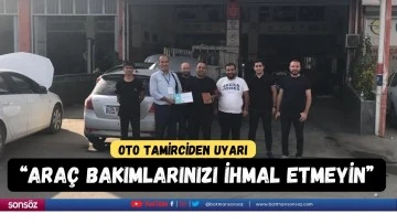 Oto tamirciden uyarı