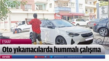 Oto yıkamacılarda hummalı &ccedil;alışma