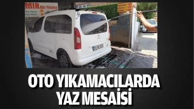 Oto yıkamacılarda yaz mesaisi