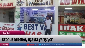 Otob&uuml;s biletleri, u&ccedil;akla yarışıyor