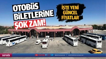 Otob&uuml;s biletlerine şok zam!