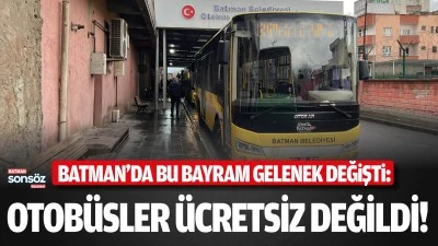 Otob&uuml;sler &uuml;cretsiz değildi!