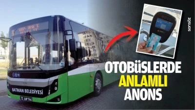 Otob&uuml;slerde anlamlı anons&hellip;