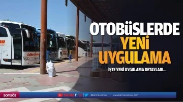 Otob&uuml;slerde yeni uygulama