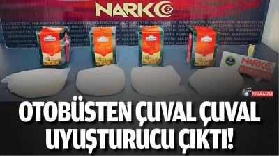 Otob&uuml;sten &ccedil;uval &ccedil;uval uyuşturucu &ccedil;ıktı!