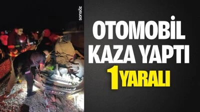 Otomobil kaza yaptı