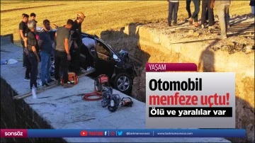 Otomobil menfeze u&ccedil;tu! &Ouml;l&uuml; ve yaralılar var
